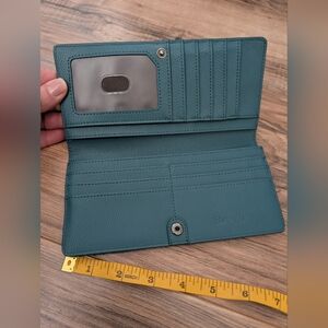 Teal Leather Wallet